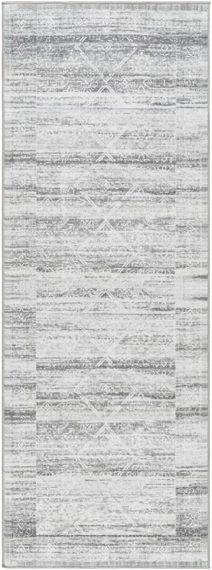 Blake Light Gray Washable Area Rug