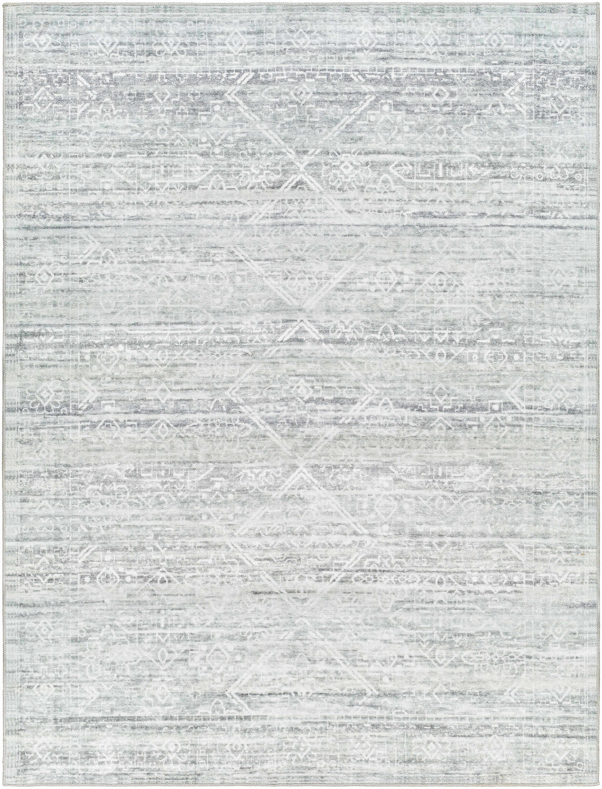 Blake Light Gray Washable Area Rug