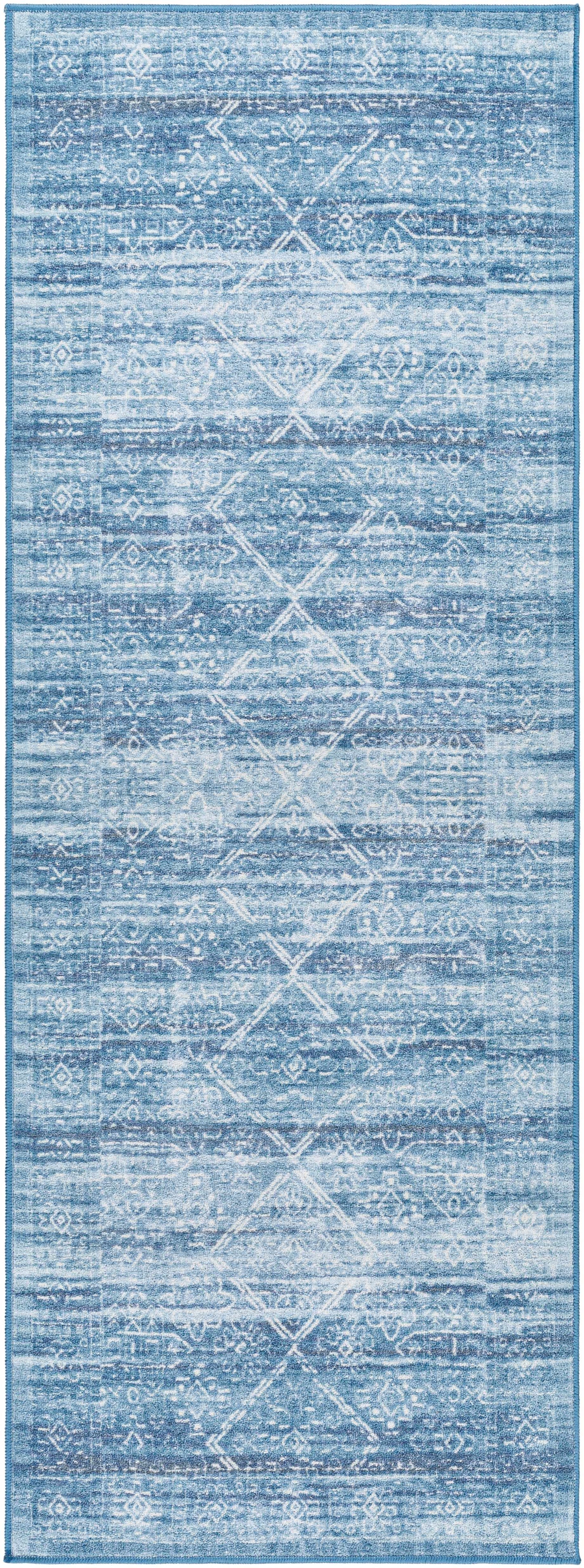 Blake Arctic Sky Washable Area Rug