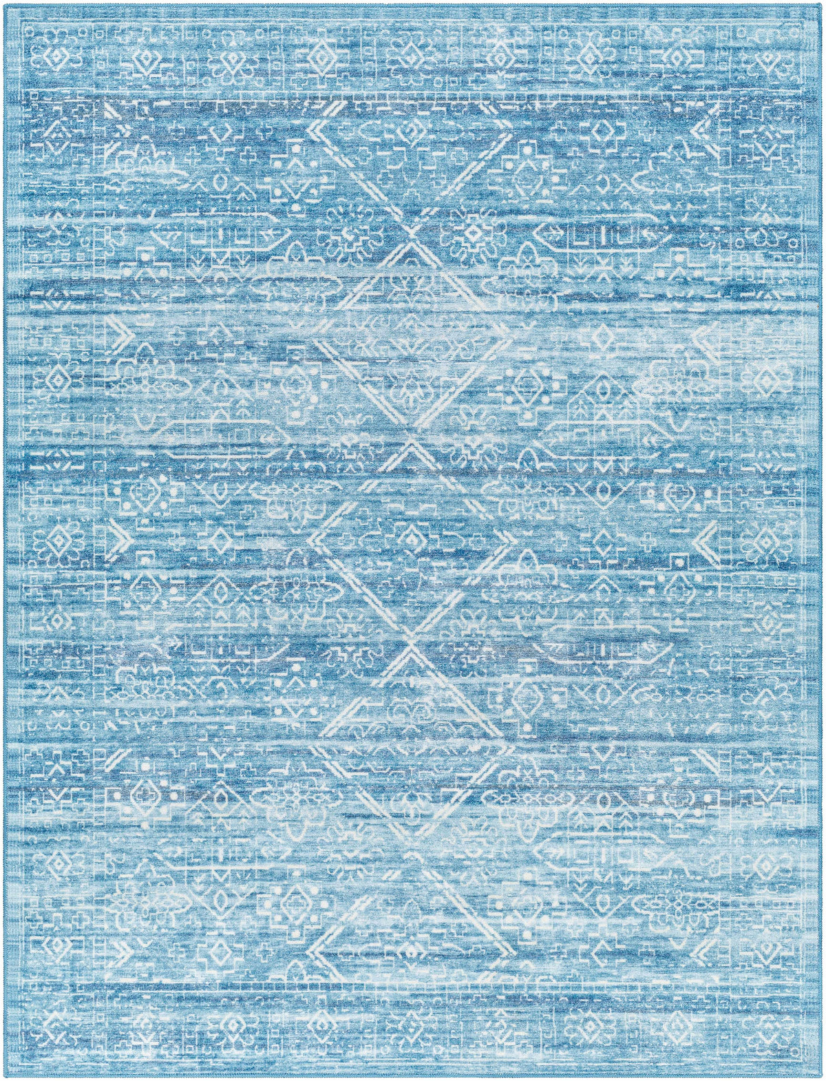 Blake Arctic Sky Washable Area Rug