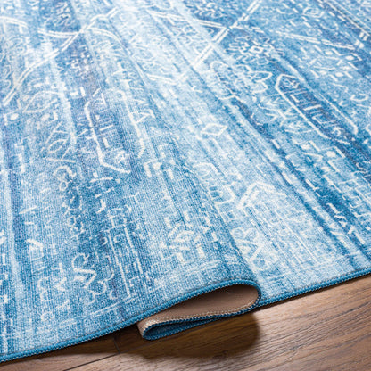 Blake Arctic Sky Washable Area Rug