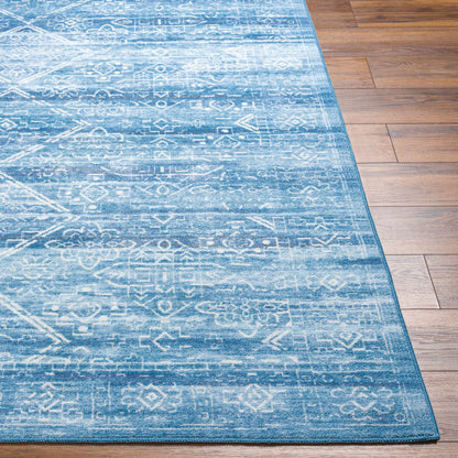 Blake Arctic Sky Washable Area Rug