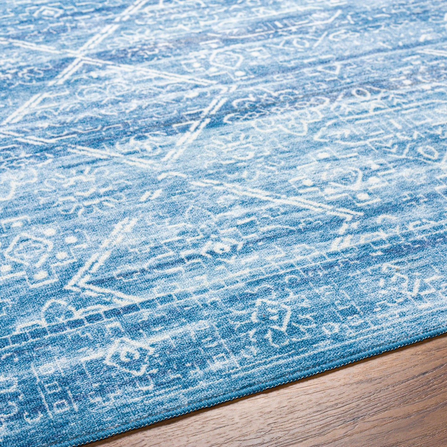 Blake Arctic Sky Washable Area Rug