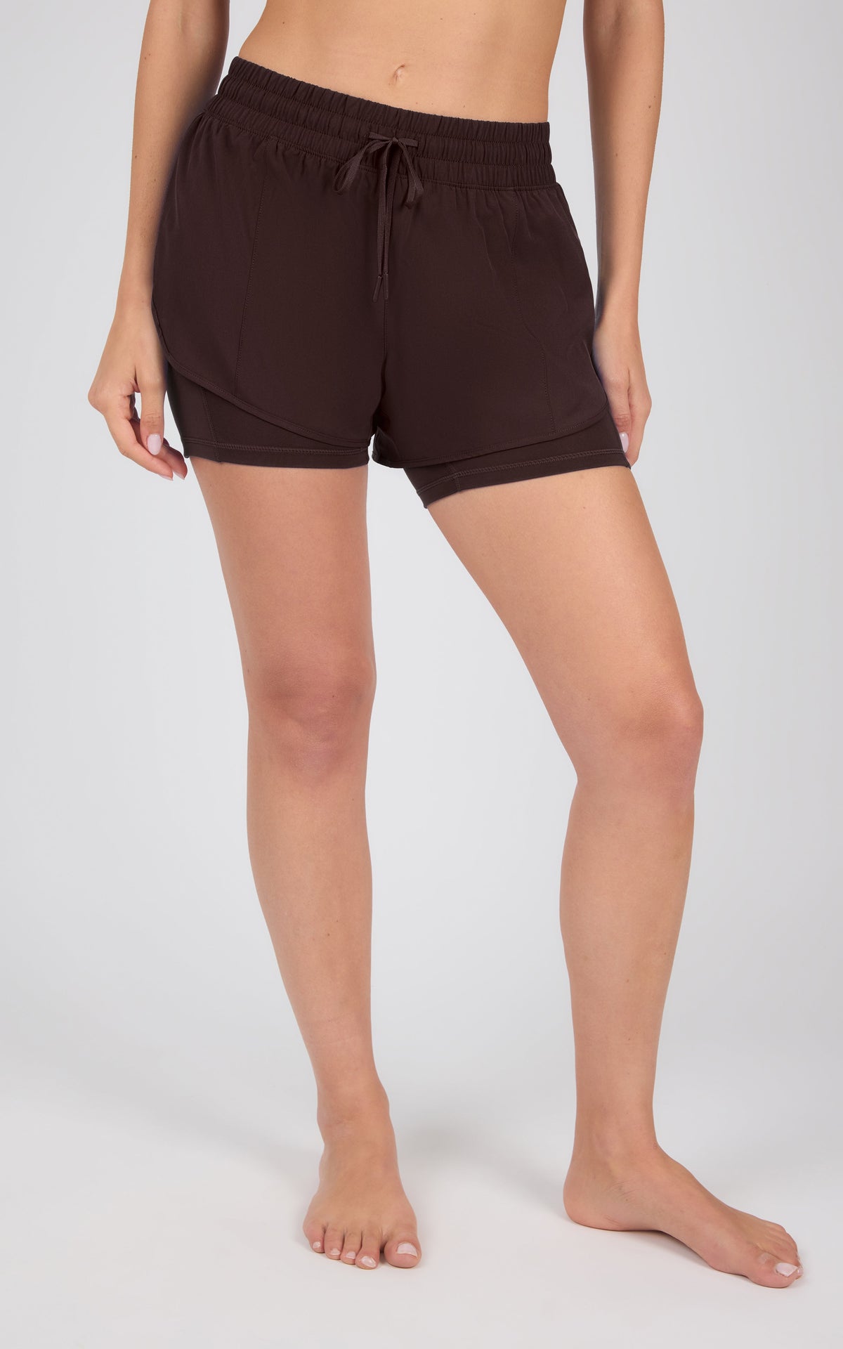 90 Degree by Reflex Lightstreme 2-in-1 Running Shorts with Drawstring