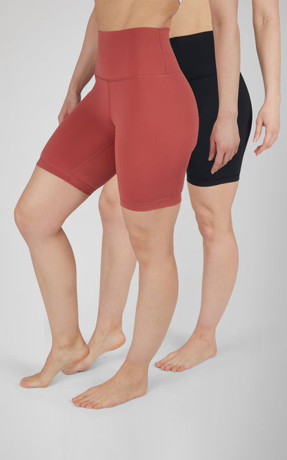 90 Degree by Reflex 2 PK Lux Super Hi Rise 7" Classic Biker Short