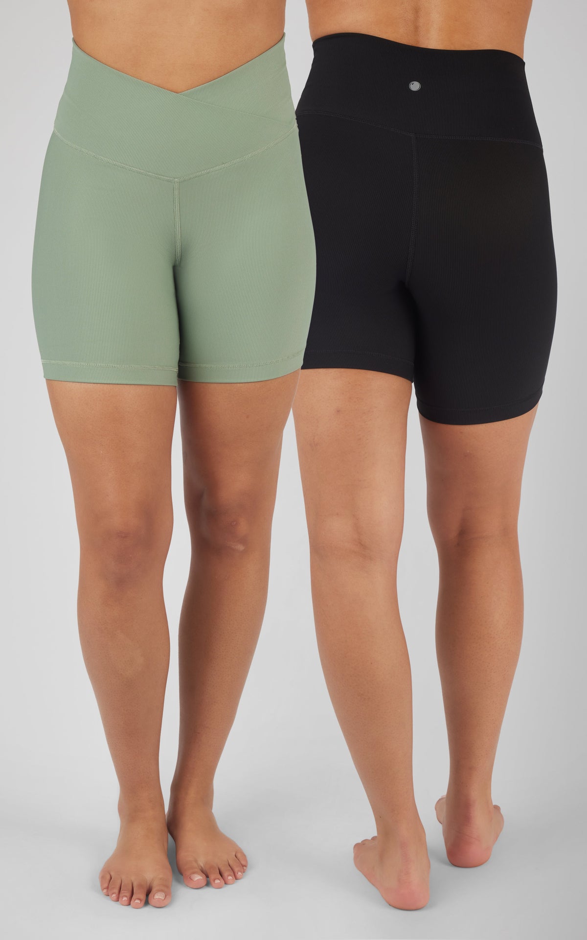 90 Degree by Reflex 2 PK Ribbed 7" Shorts