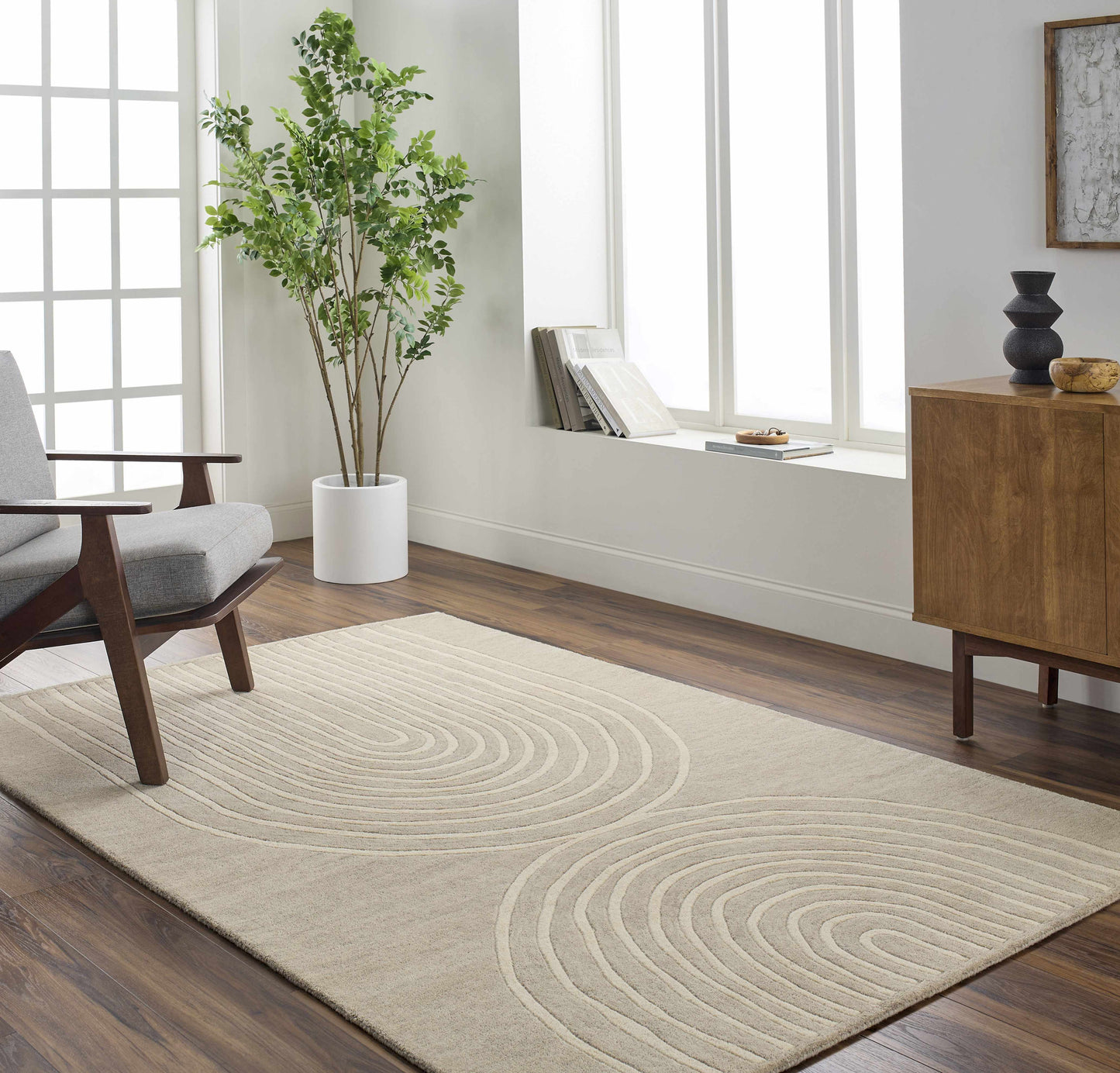 Fuat Tan Area Rug