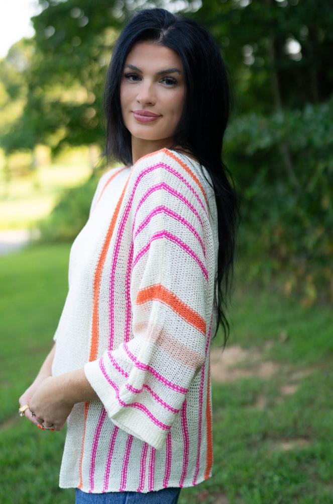 Threaded Pear Hayley Wide Sleeve Sweater