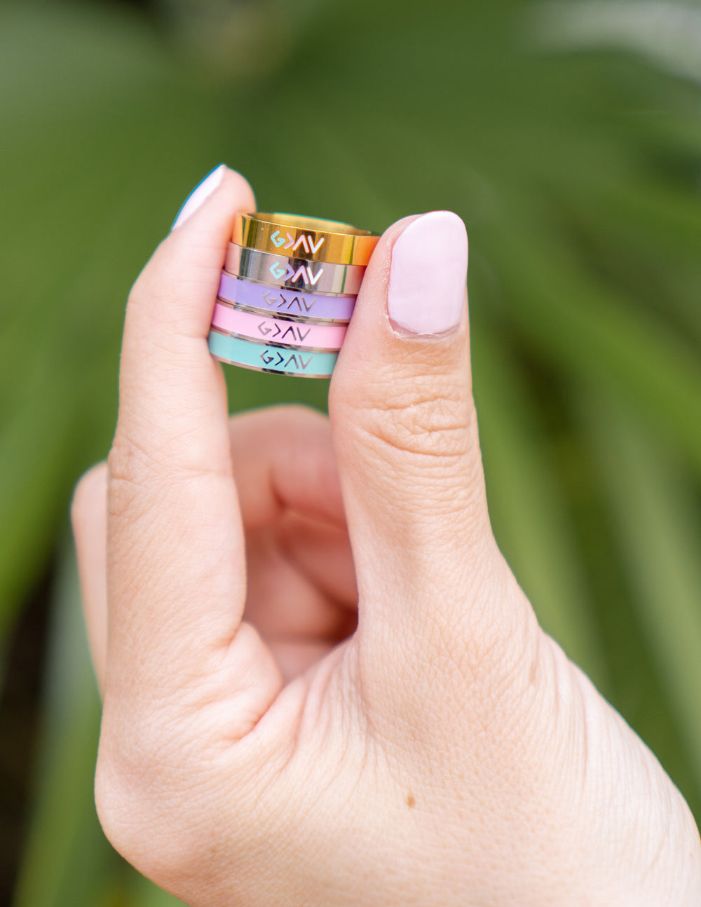 Elevated Faith Silver Enamel Highs and Lows Ring