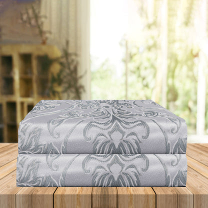 Elegant Comfort Set of 2 Penelope Jacquard Look Curtain Panels - 54" W x 84" L