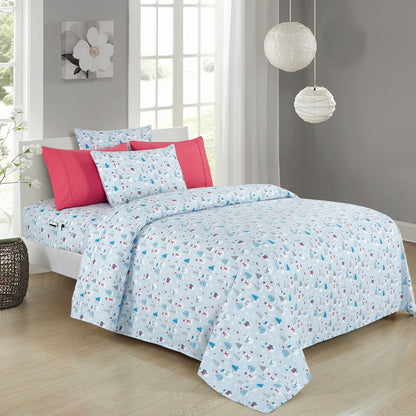 Elegant Comfort 6-Piece Christmas & Holiday Sheet Set - Soft as a Hotel Premium Quality