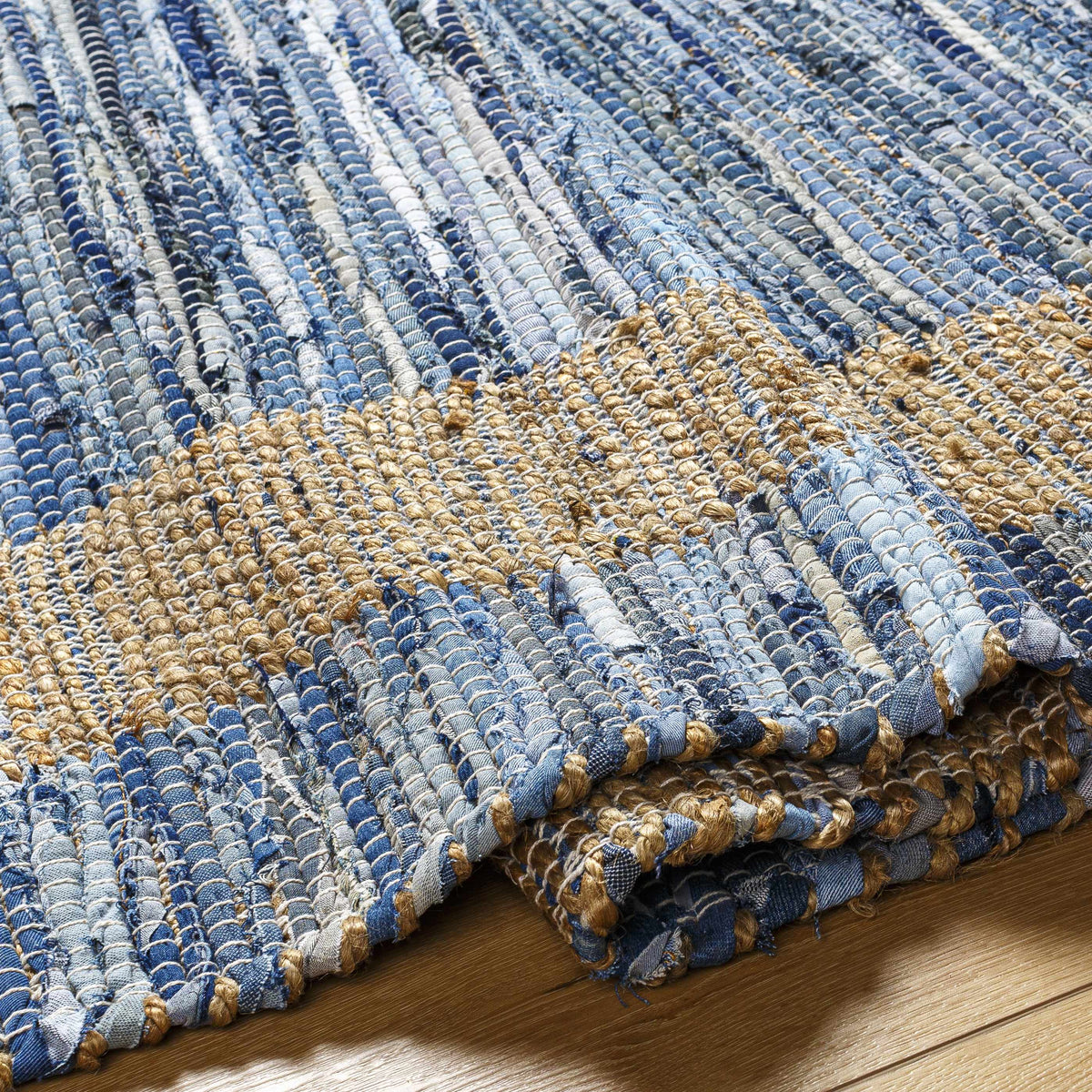 Ghita Recycled Blue Jean Rug - Clearance