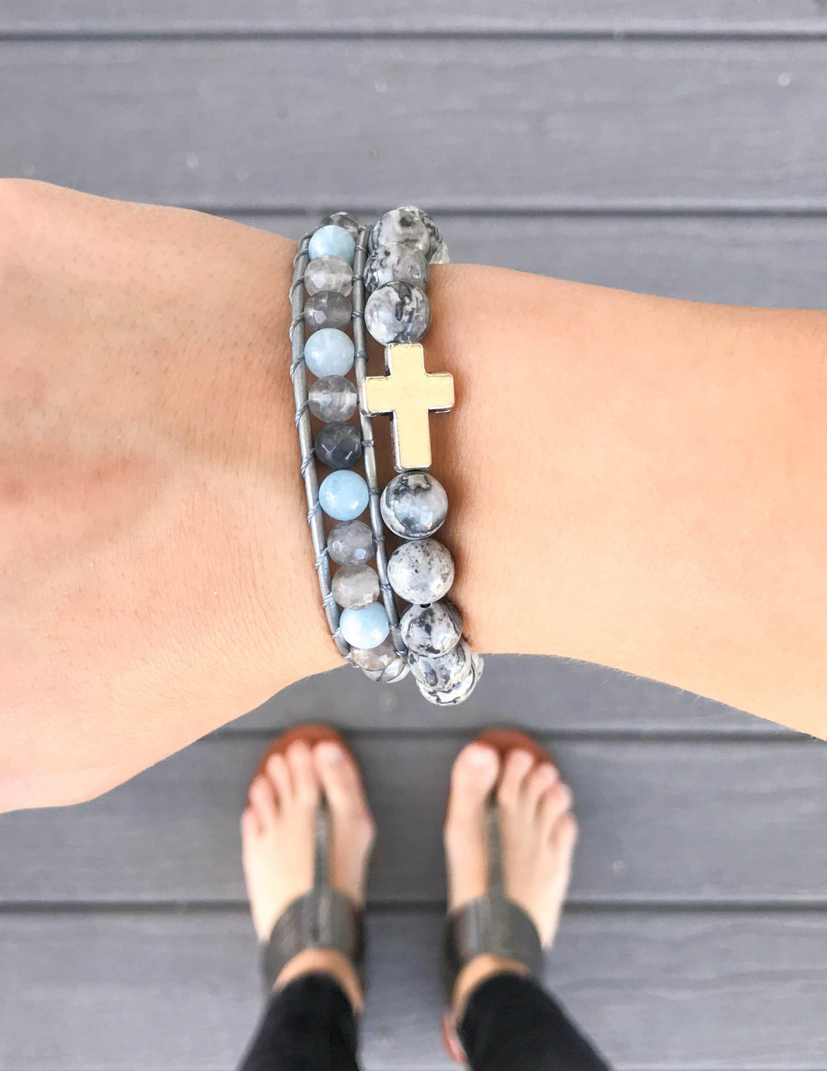 Elevated Faith Slate Grey Cross