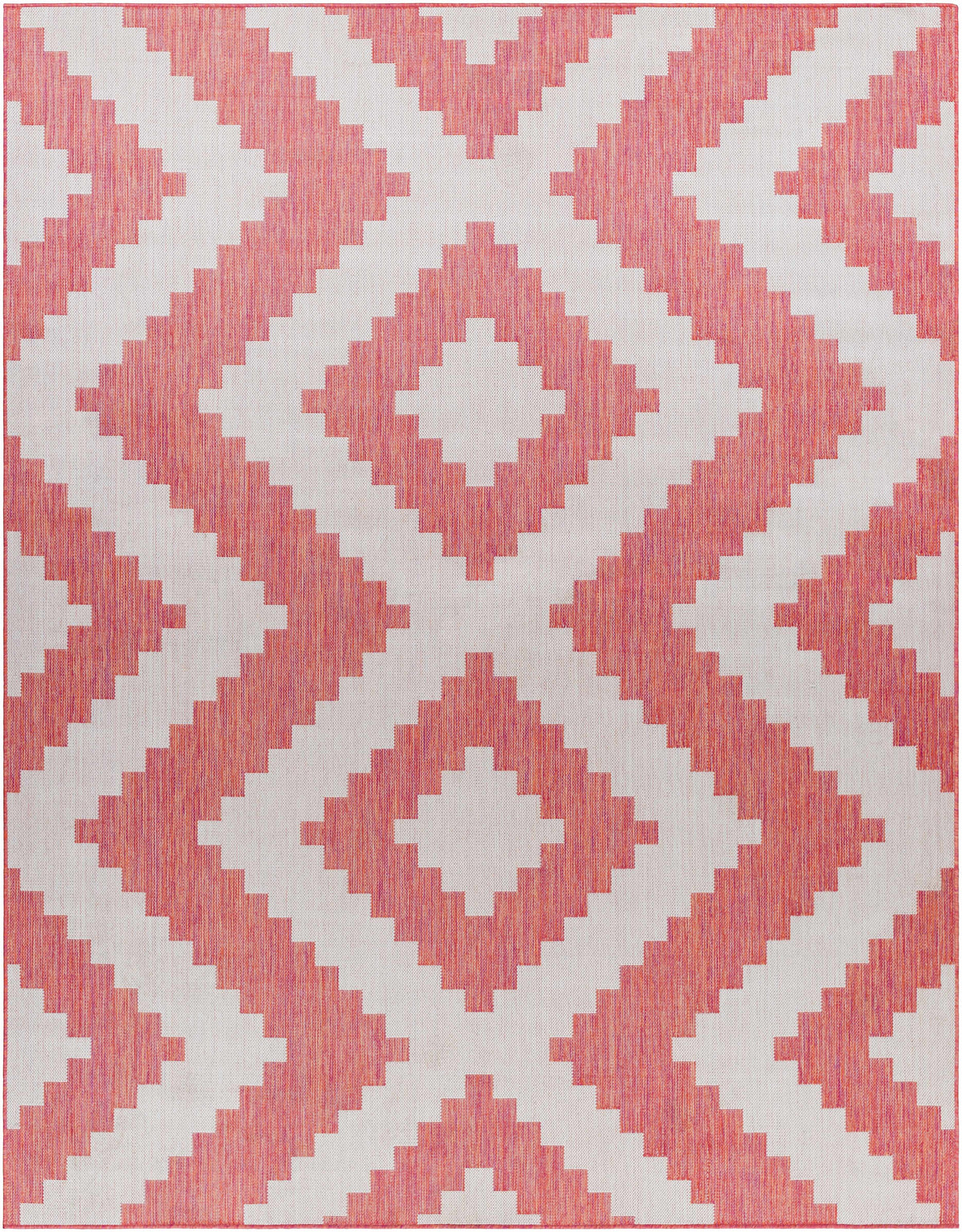 Anke Orange Outdoor Area Rug - Clearance