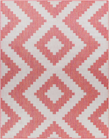 Anke Orange Outdoor Area Rug - Clearance