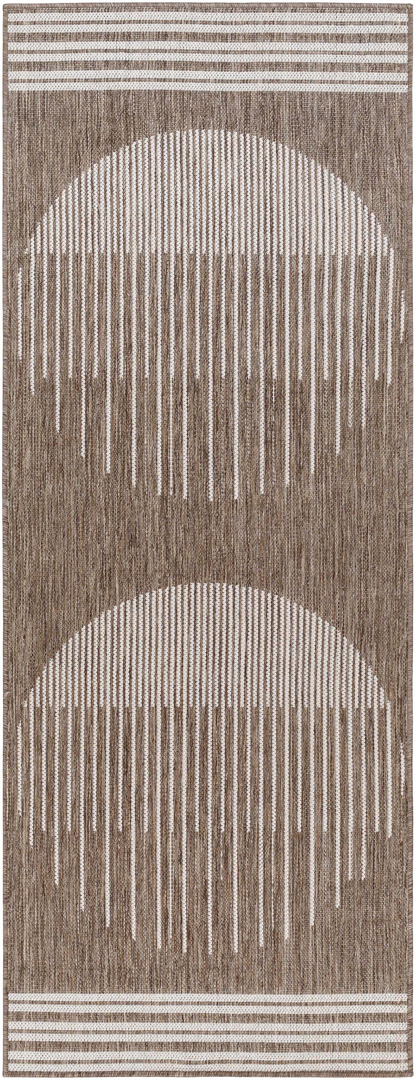 Aviya Brown Outdoor Area Rug - Clearance