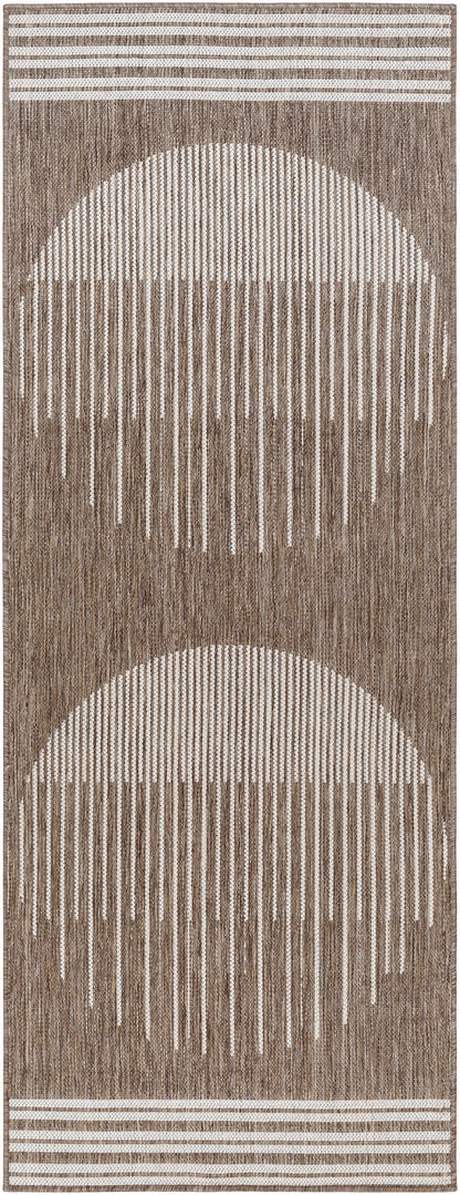 Aviya Brown Outdoor Area Rug - Clearance