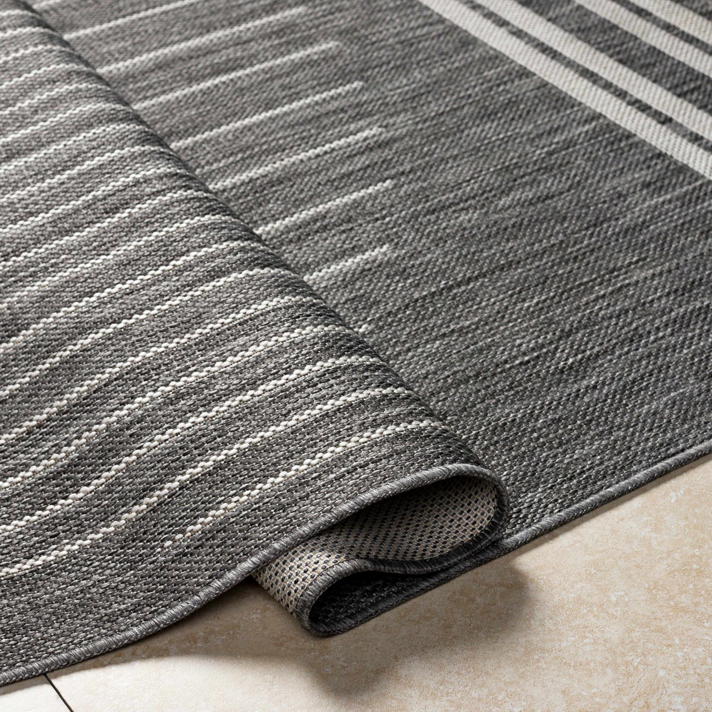 Aviya Gray Outdoor Area Rug - Clearance