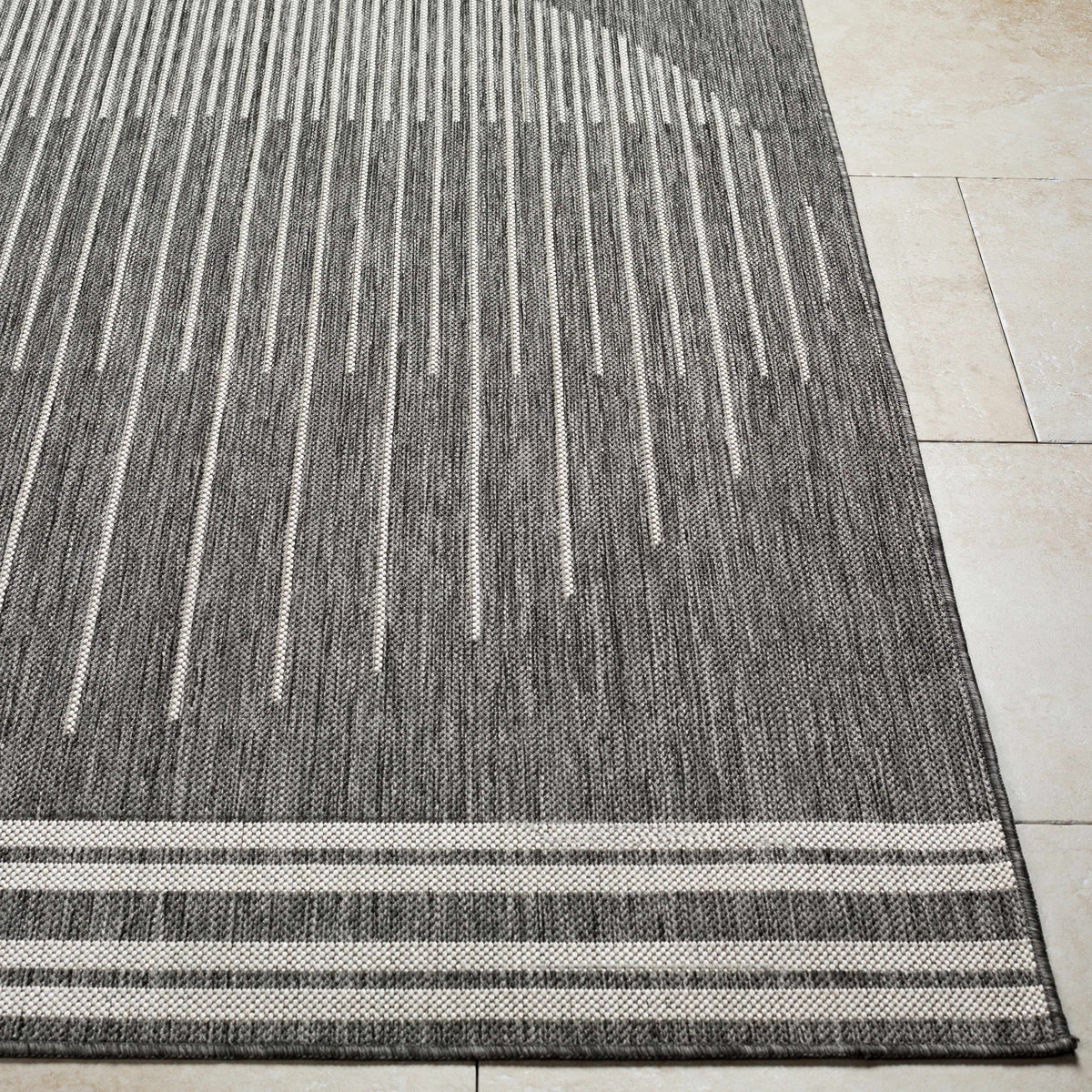 Aviya Gray Outdoor Area Rug - Clearance