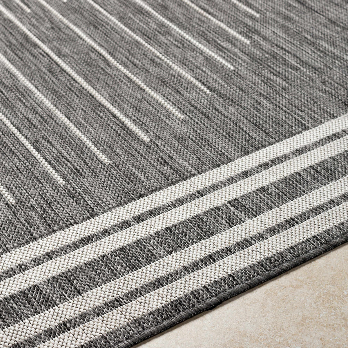 Aviya Gray Outdoor Area Rug - Clearance
