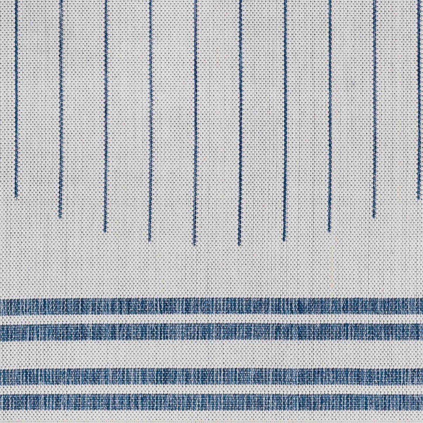 Aviya Blue & Gray Outdoor Area Rug - Clearance