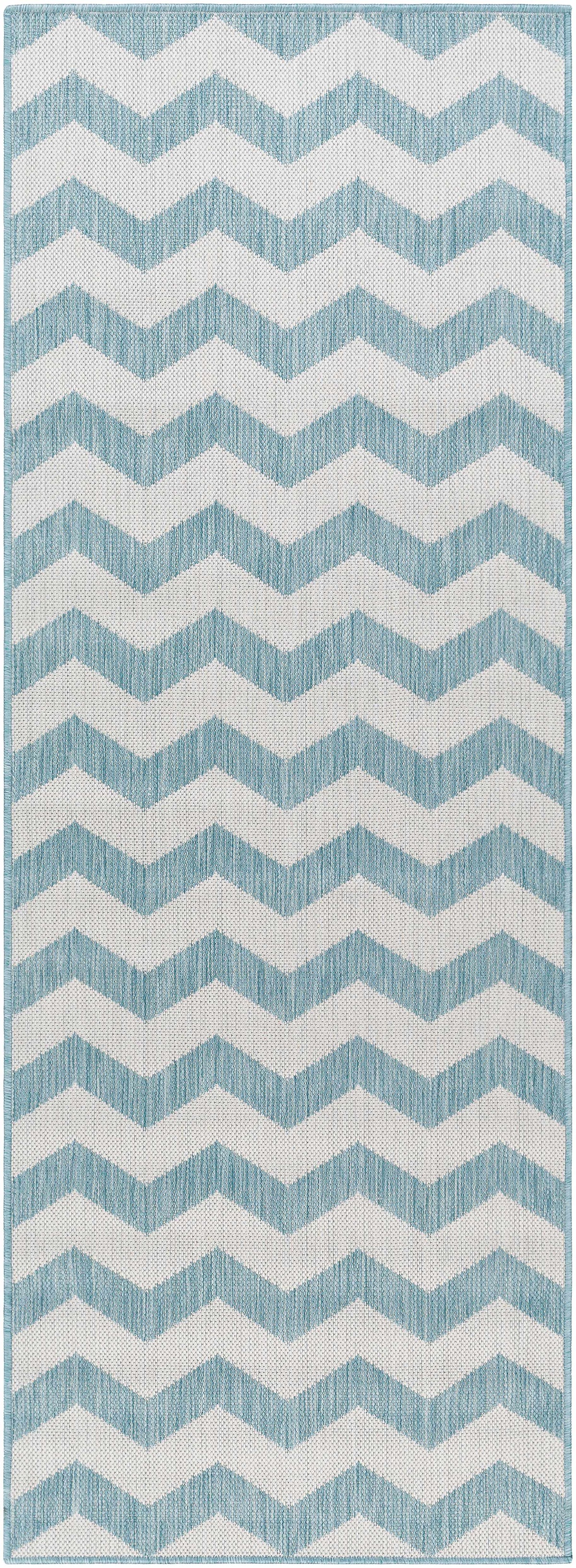 Cheri Thatch Light Blue Outdoor Carpet Area Rug - Clearance