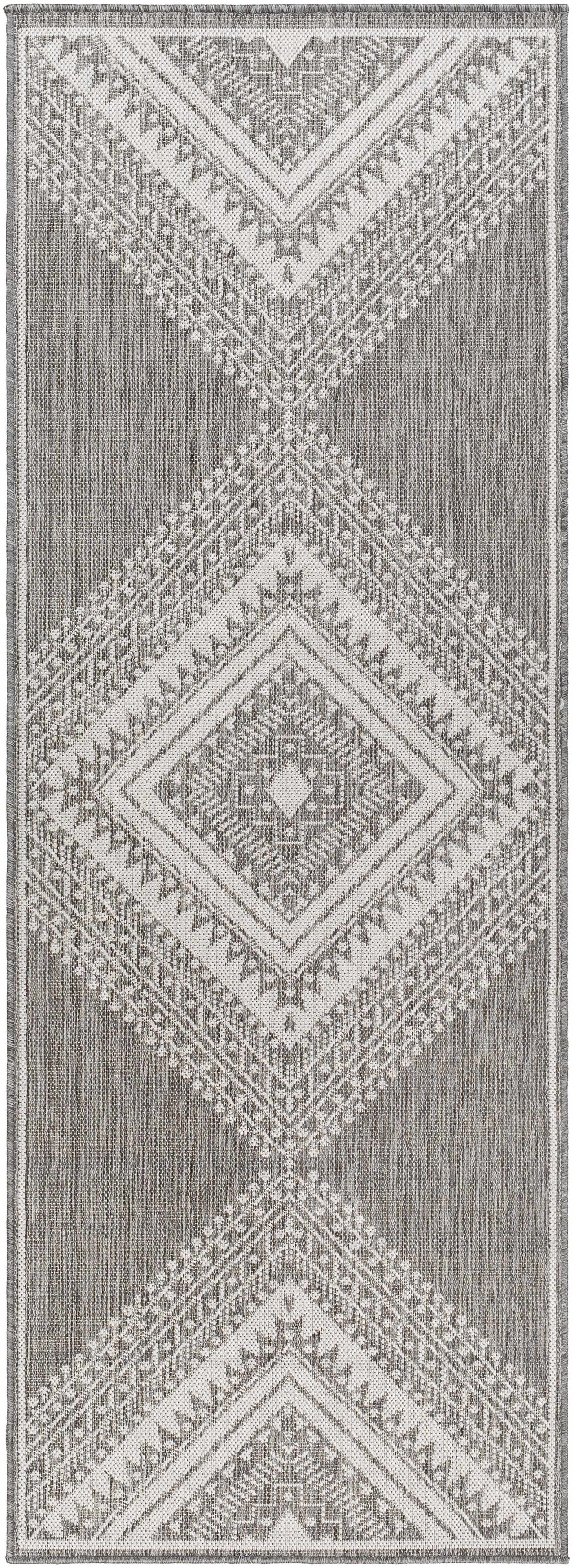 Deana Gray Outdoor Area Rug - Clearance