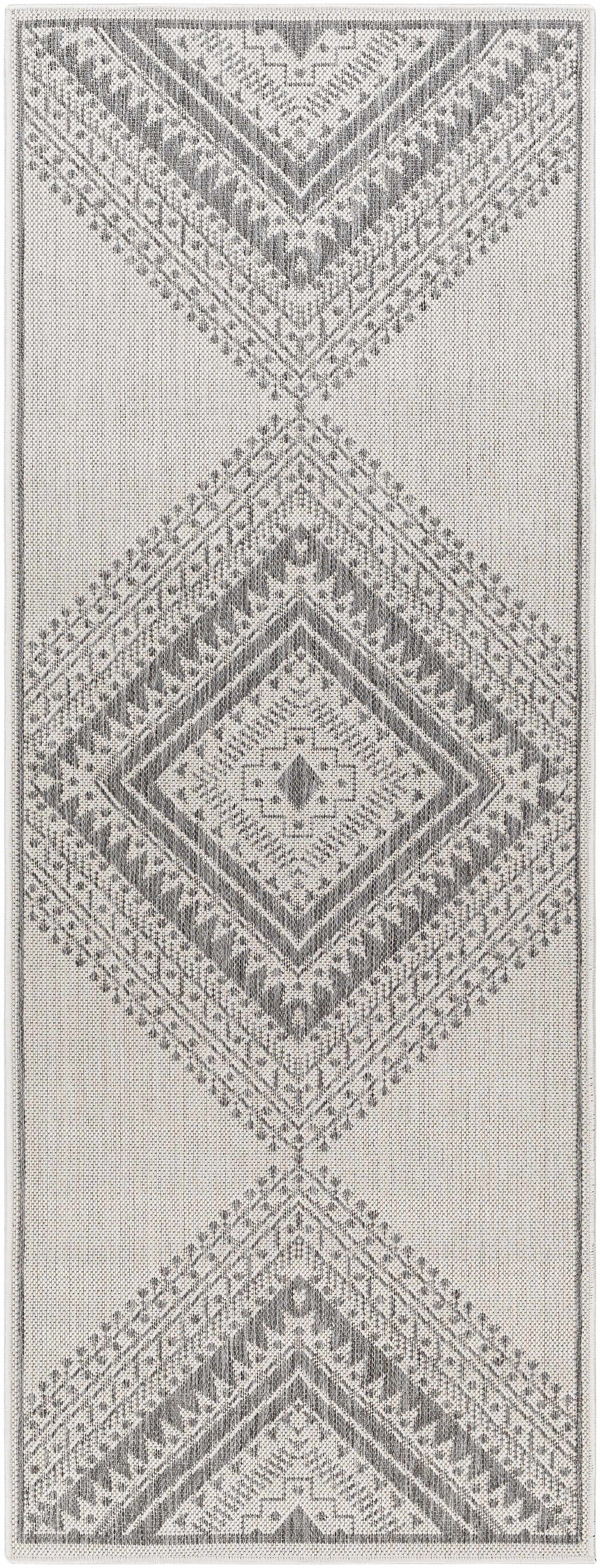 Deana Light Gray Outdoor Area Rug - Clearance