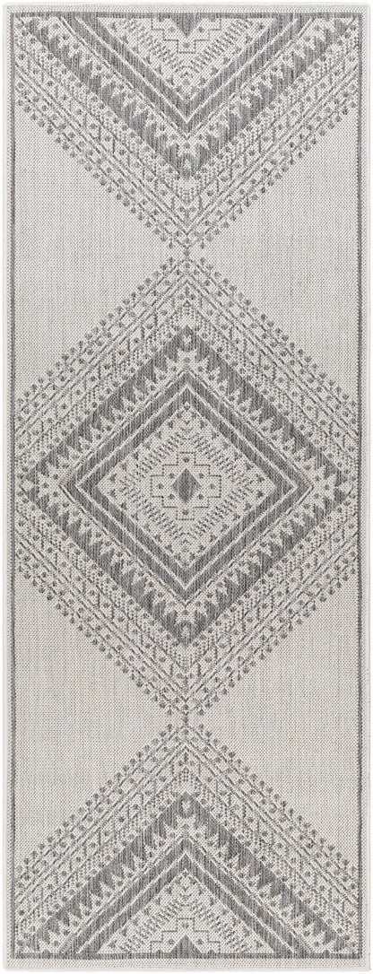 Deana Light Gray Outdoor Area Rug - Clearance