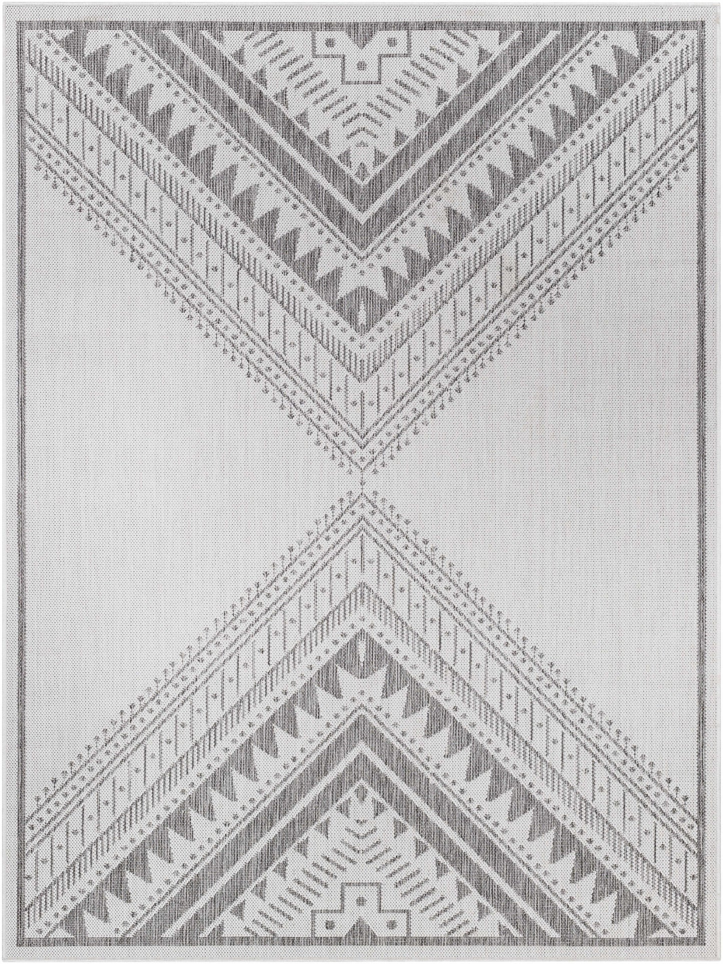 Deana Light Gray Outdoor Area Rug - Clearance
