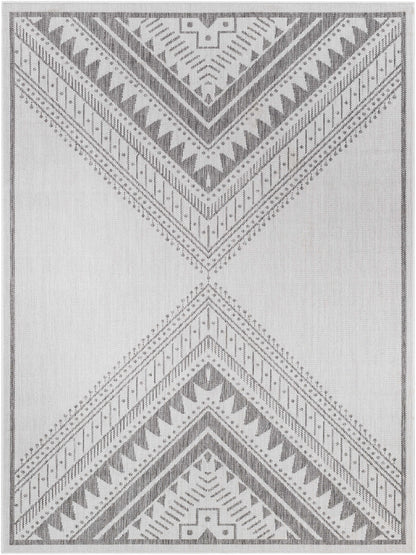 Deana Light Gray Outdoor Area Rug - Clearance