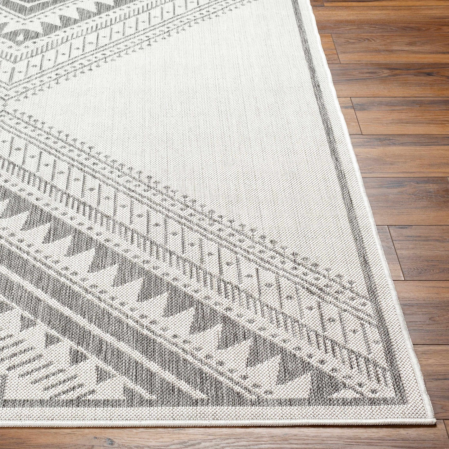 Deana Light Gray Outdoor Area Rug - Clearance