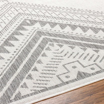 Deana Light Gray Outdoor Area Rug - Clearance