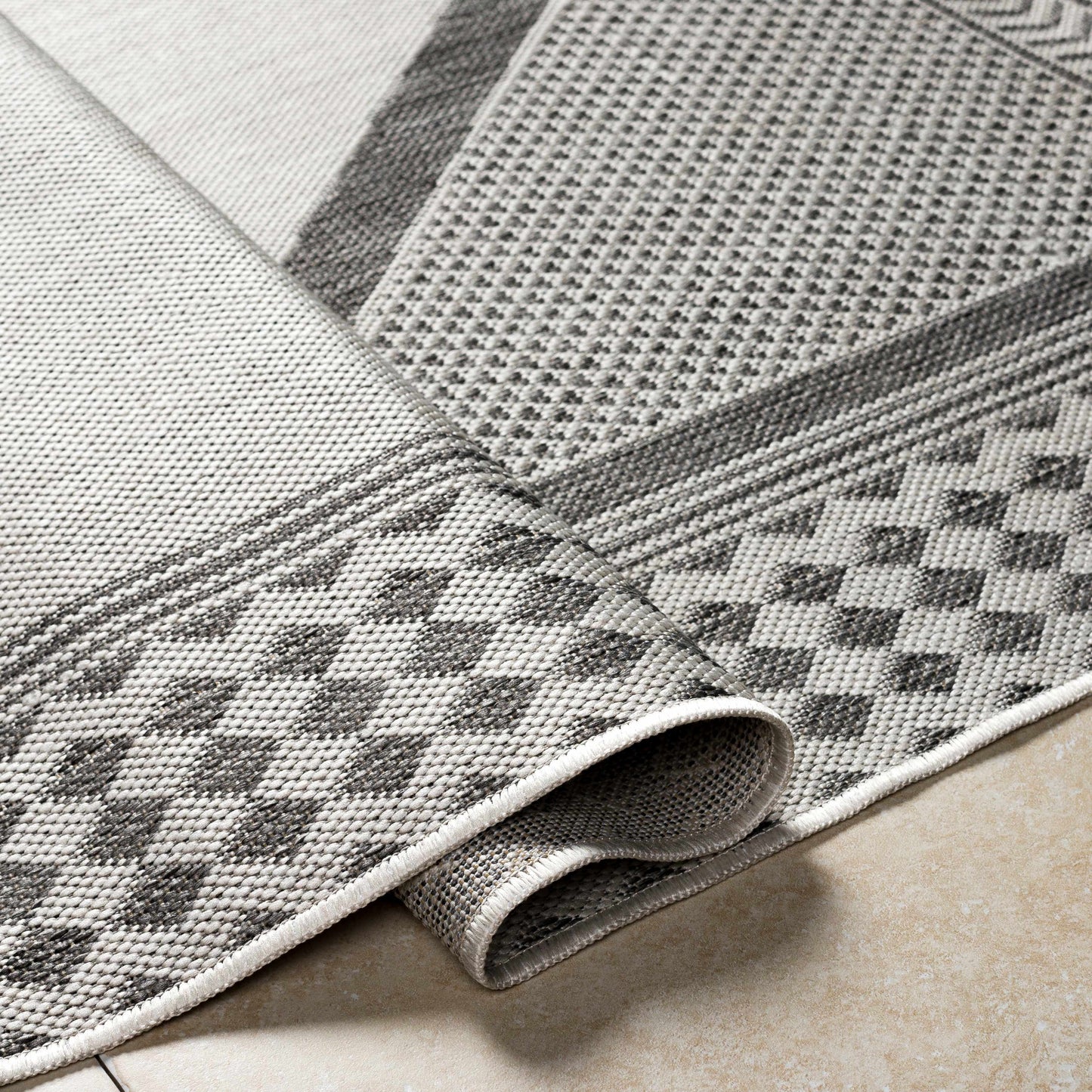 Efrem Off White Outdoor Carpet Area Rug - Clearance