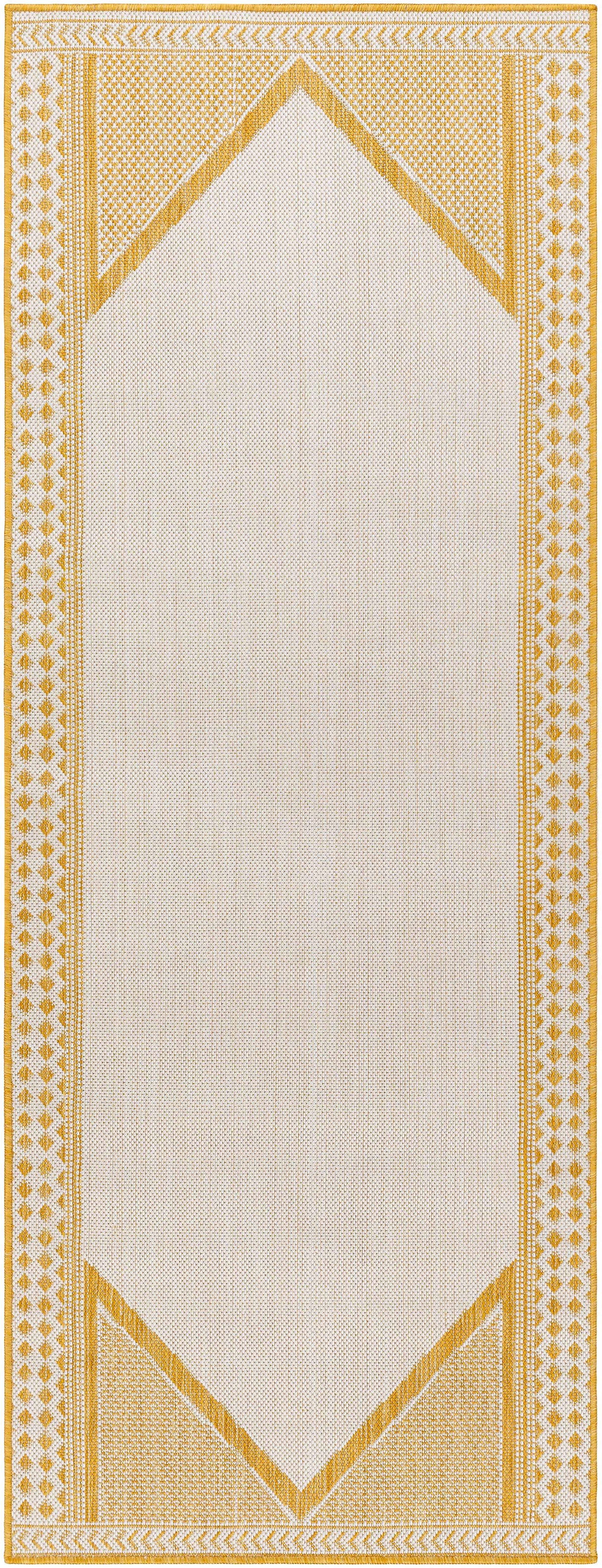 Efrem Mustard Outdoor Carpet Area Rug - Clearance