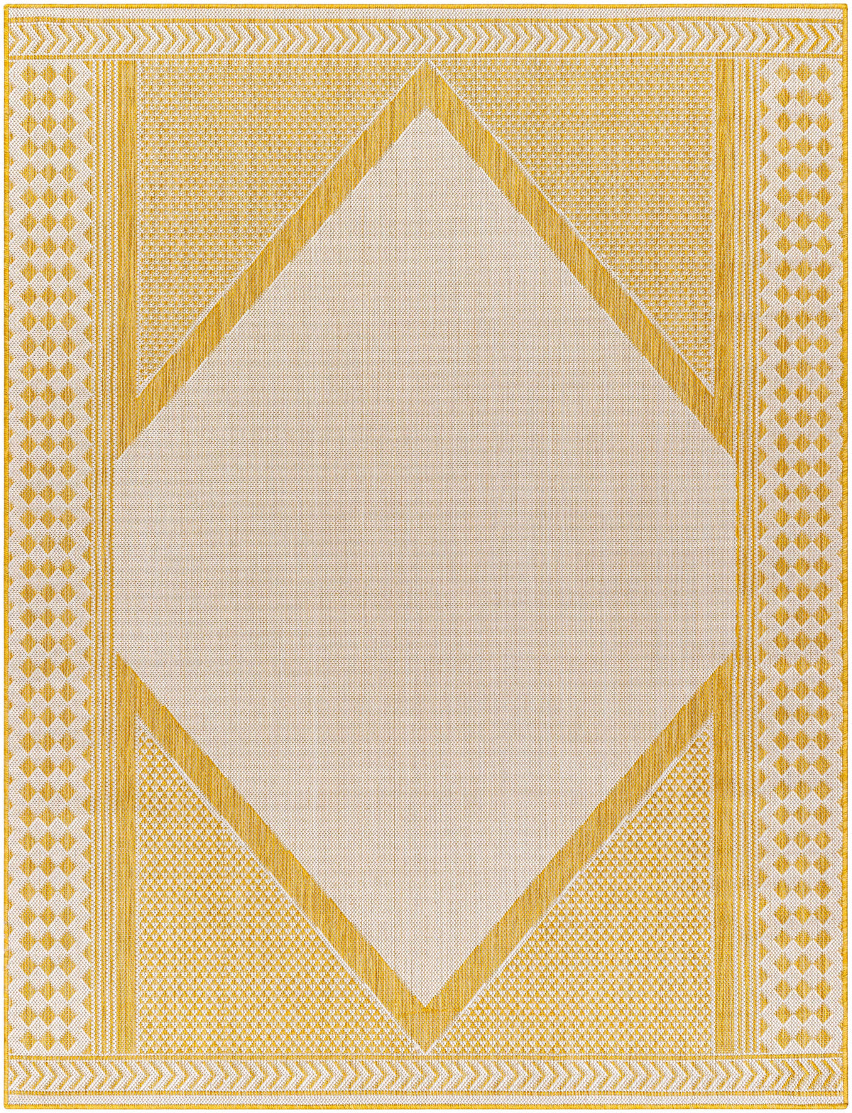 Efrem Mustard Outdoor Carpet Area Rug - Clearance
