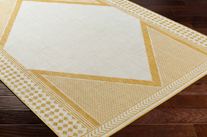 Efrem Mustard Outdoor Carpet Area Rug - Clearance