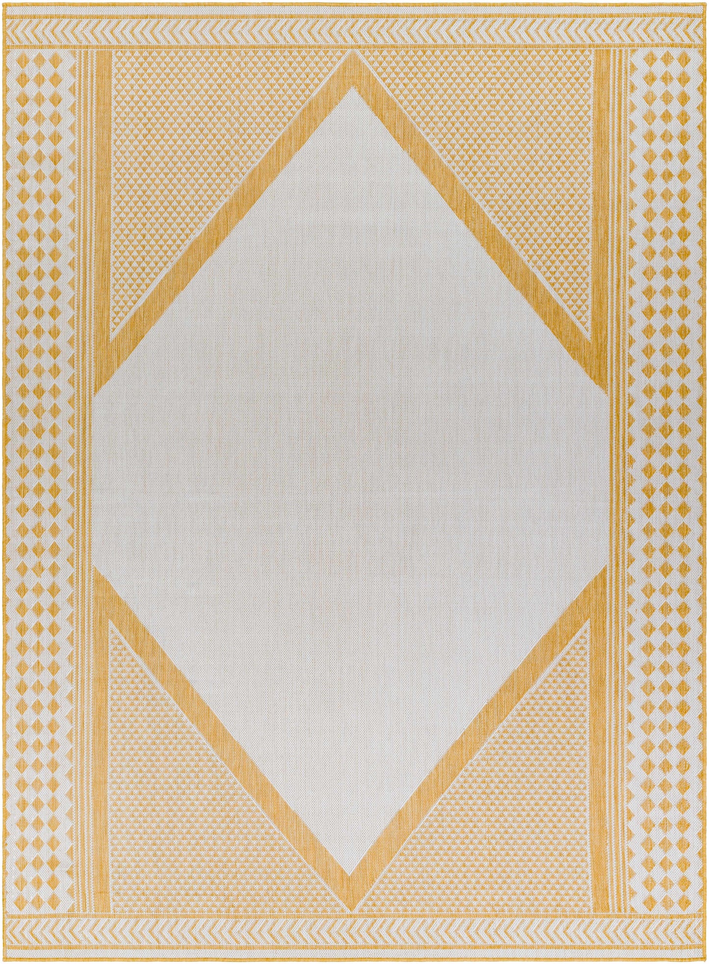 Efrem Mustard Outdoor Carpet Area Rug - Clearance