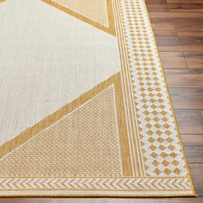 Efrem Mustard Outdoor Carpet Area Rug - Clearance