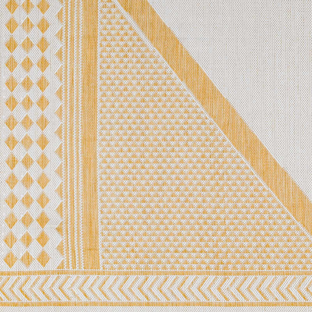 Efrem Mustard Outdoor Carpet Area Rug - Clearance