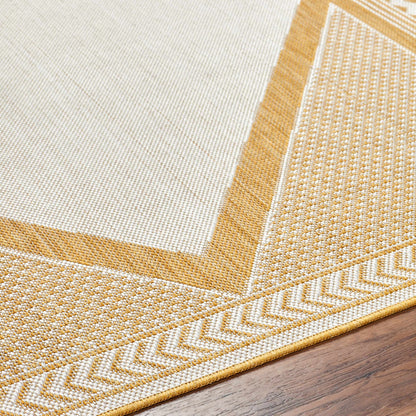 Efrem Mustard Outdoor Carpet Area Rug - Clearance