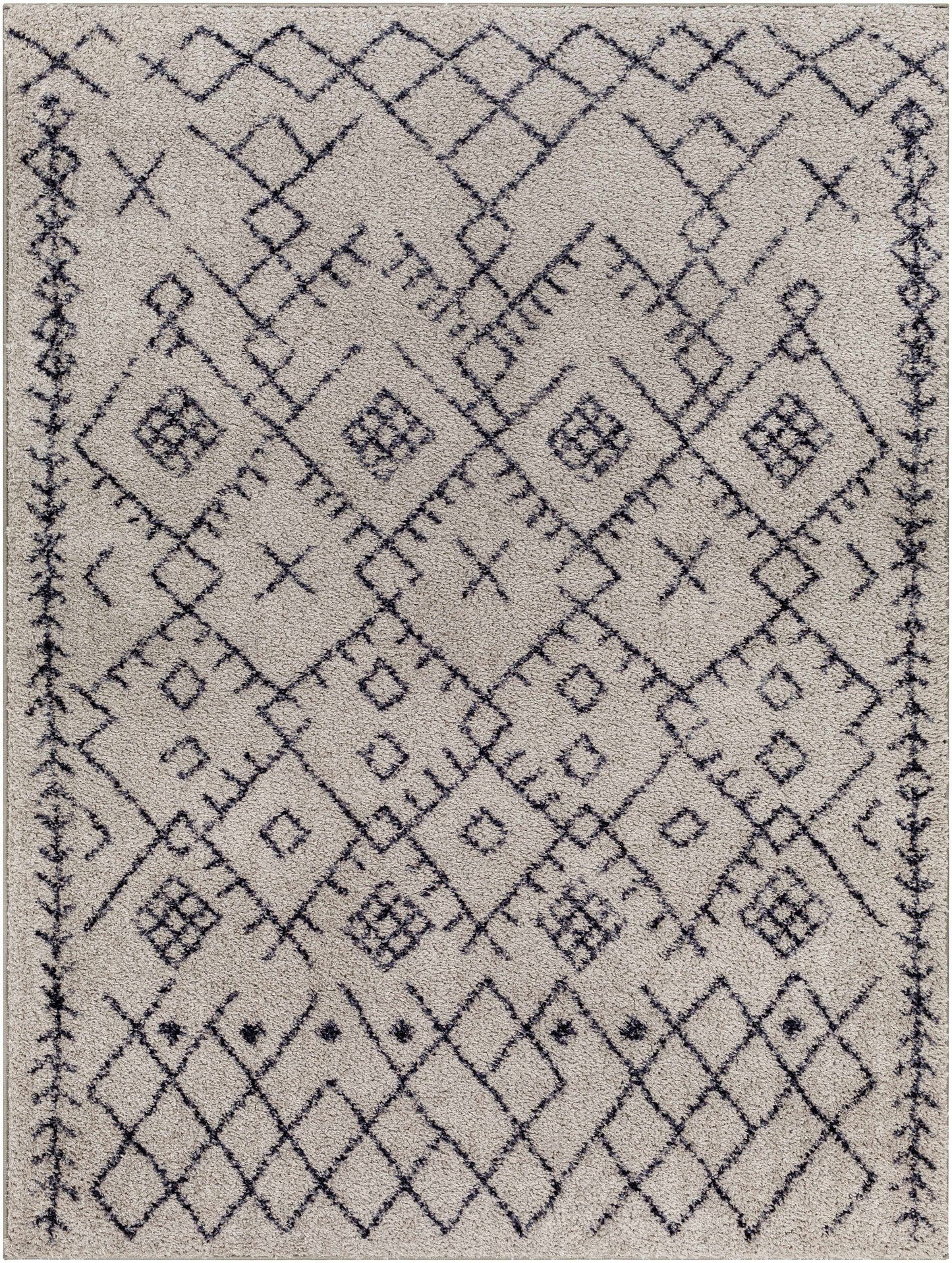 Elyes Gray Washable Area Rug - Clearance