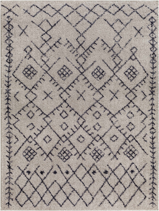 Elyes Gray Washable Area Rug - Clearance