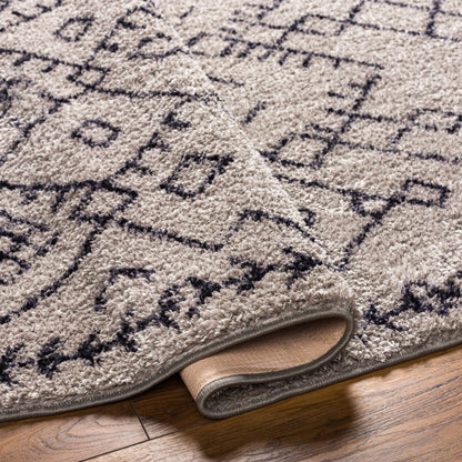 Elyes Gray Washable Area Rug - Clearance