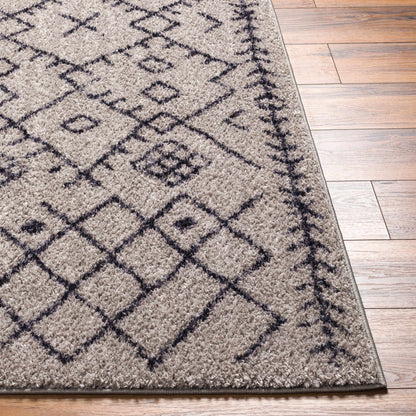 Elyes Gray Washable Area Rug - Clearance
