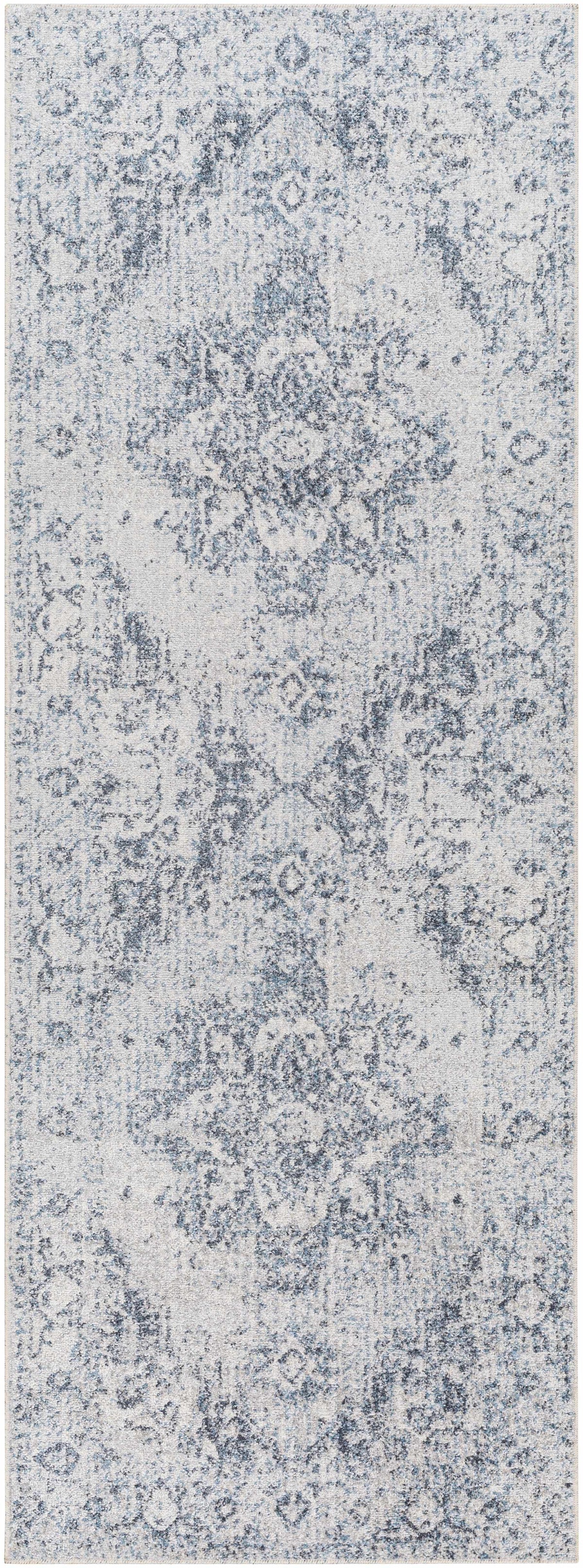 Ankti Aqua Washable Area Rug - Clearance