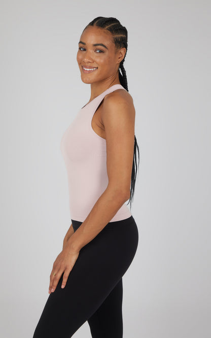 90 Degree by Reflex 2 PK Seamless Racerback Tank Top with Built in Bra