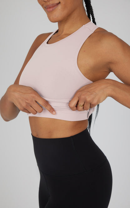 90 Degree by Reflex 2 PK Seamless Racerback Tank Top with Built in Bra