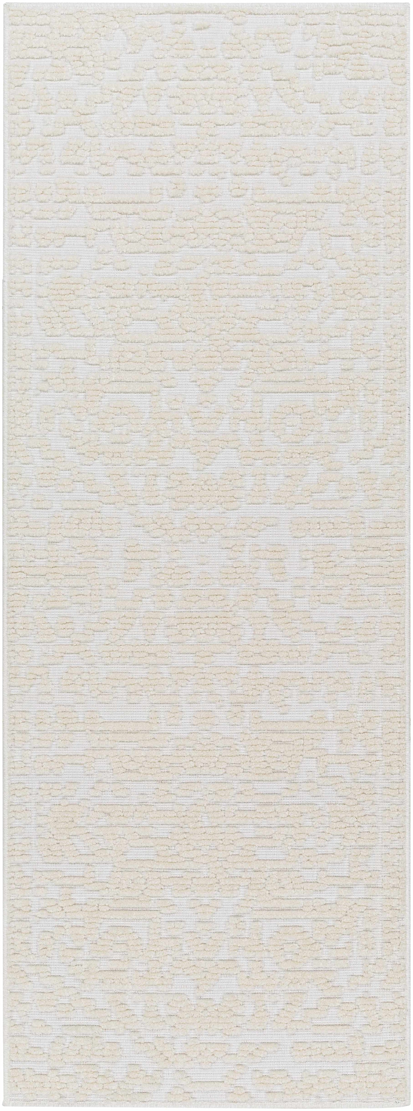 Beren Cream Washable Area Rug - Clearance
