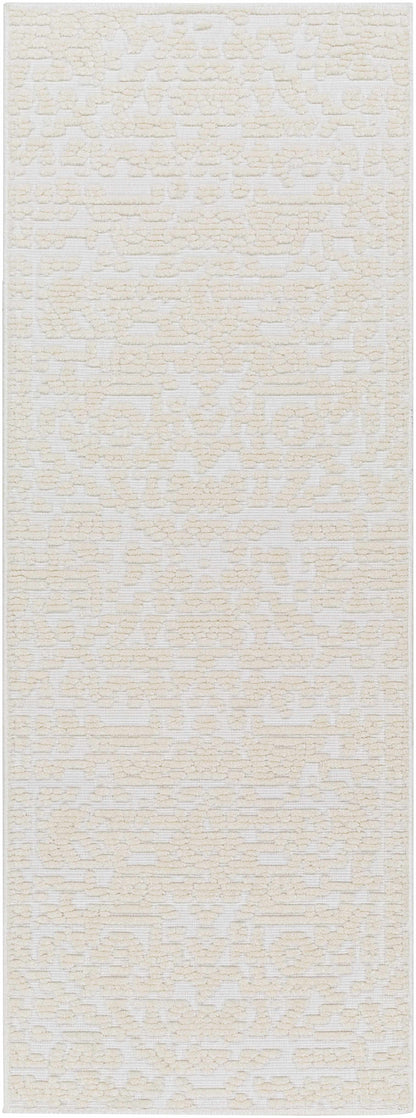 Beren Cream Washable Area Rug - Clearance